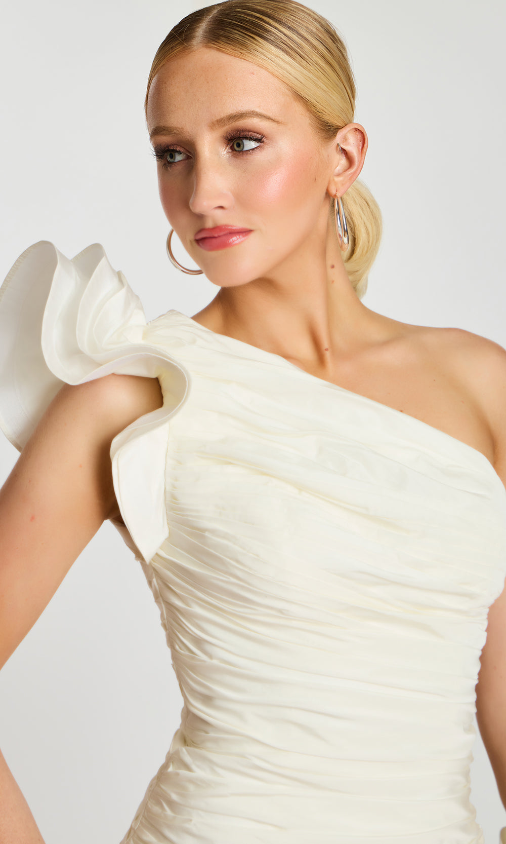 Jovani 47823 - One Shoulder Ruched Mini Dress - view 4
