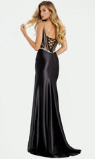 Jovani 47849 - Beaded Corset Satin Sweetheart Gown - view 5