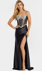 Jovani 47849 - Beaded Corset Satin Sweetheart Gown - designer prom dress at Silhouette Dresses