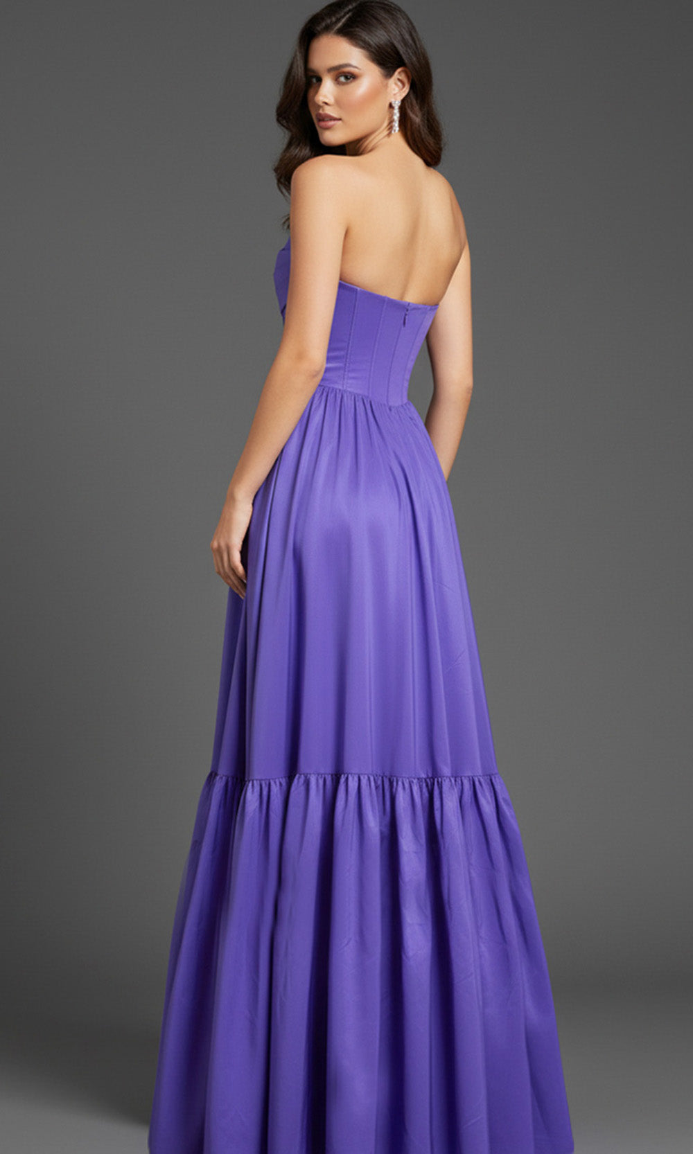 Jovani 47883 - Corset Bodice Sweetheart Neck Ballgown - view 9