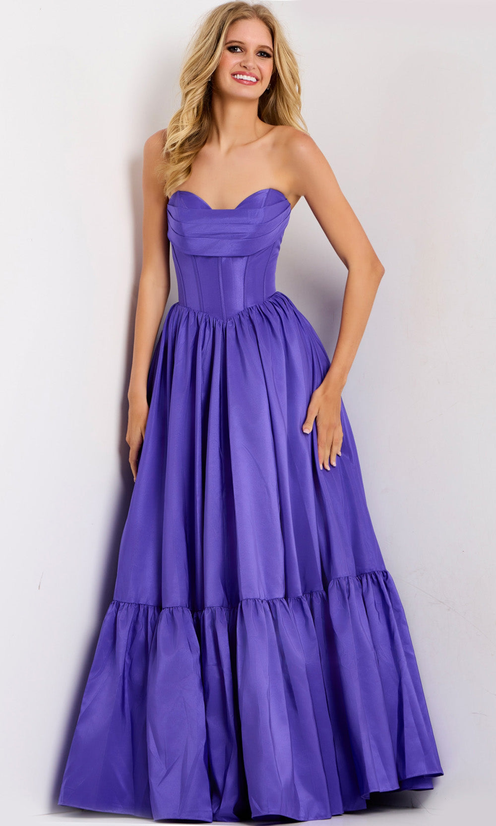Jovani 47883 - Corset Bodice Sweetheart Neck Ballgown - view 6