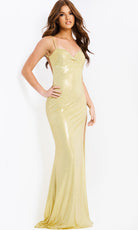 Jovani 48073 - Sweetheart Embellished Prom Gown with Slit - detail view