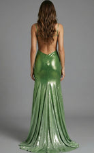 Jovani 48095 - Ombre Deep V-Neckline Beaded Gown - view 4