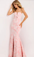 Jovani 48260 - Floral Jacquard Mermaid Gown - designer prom dress at Silhouette Dresses