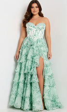 Jovani 48772 - Sweetheart Corset Floral Ballgown - designer prom dress at Silhouette Dresses