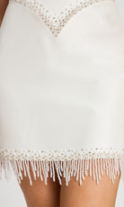 Jovani 48787 - Scoop Neckline Beaded Fringe Mini Dress - view 4