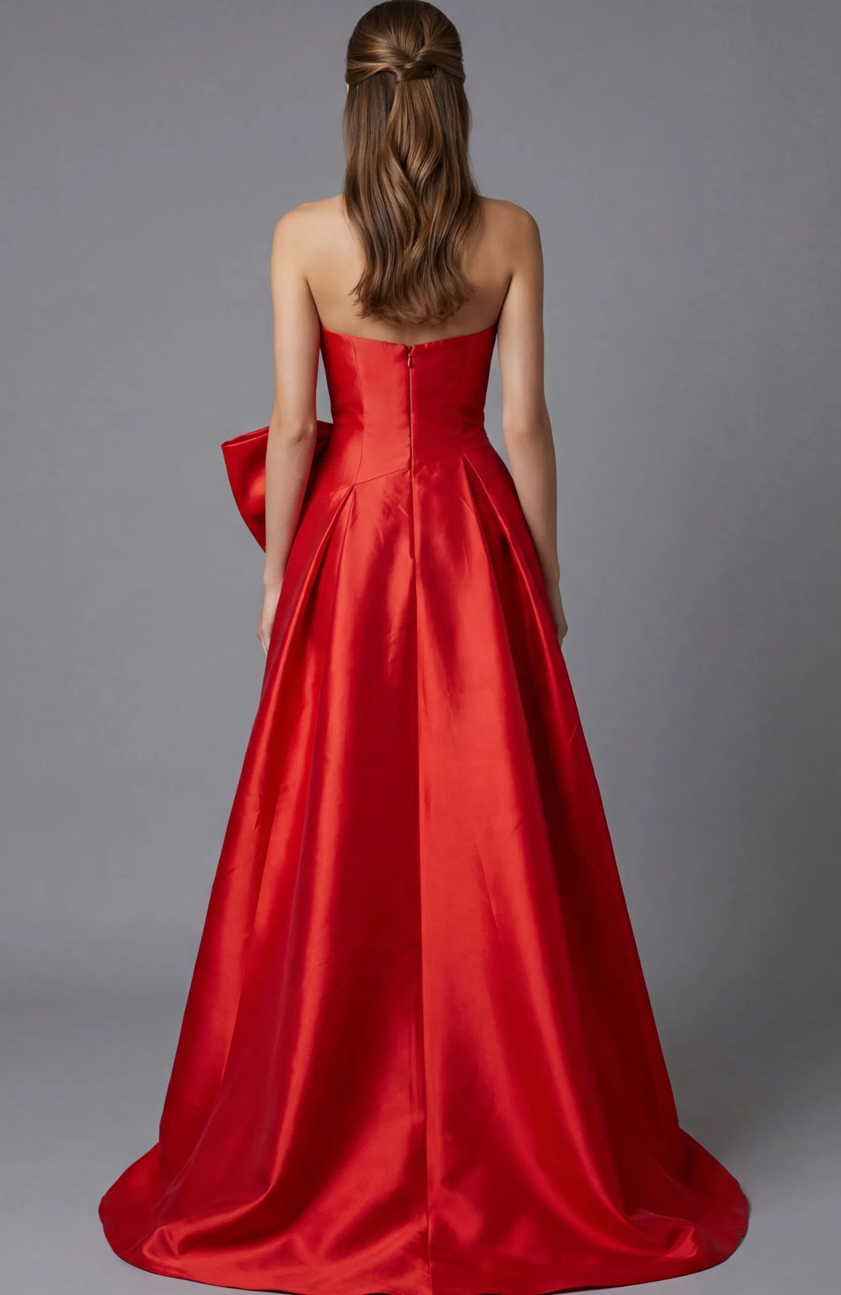 Jovani 49196 - Strapless Bow Accent Prom Gown - view 7