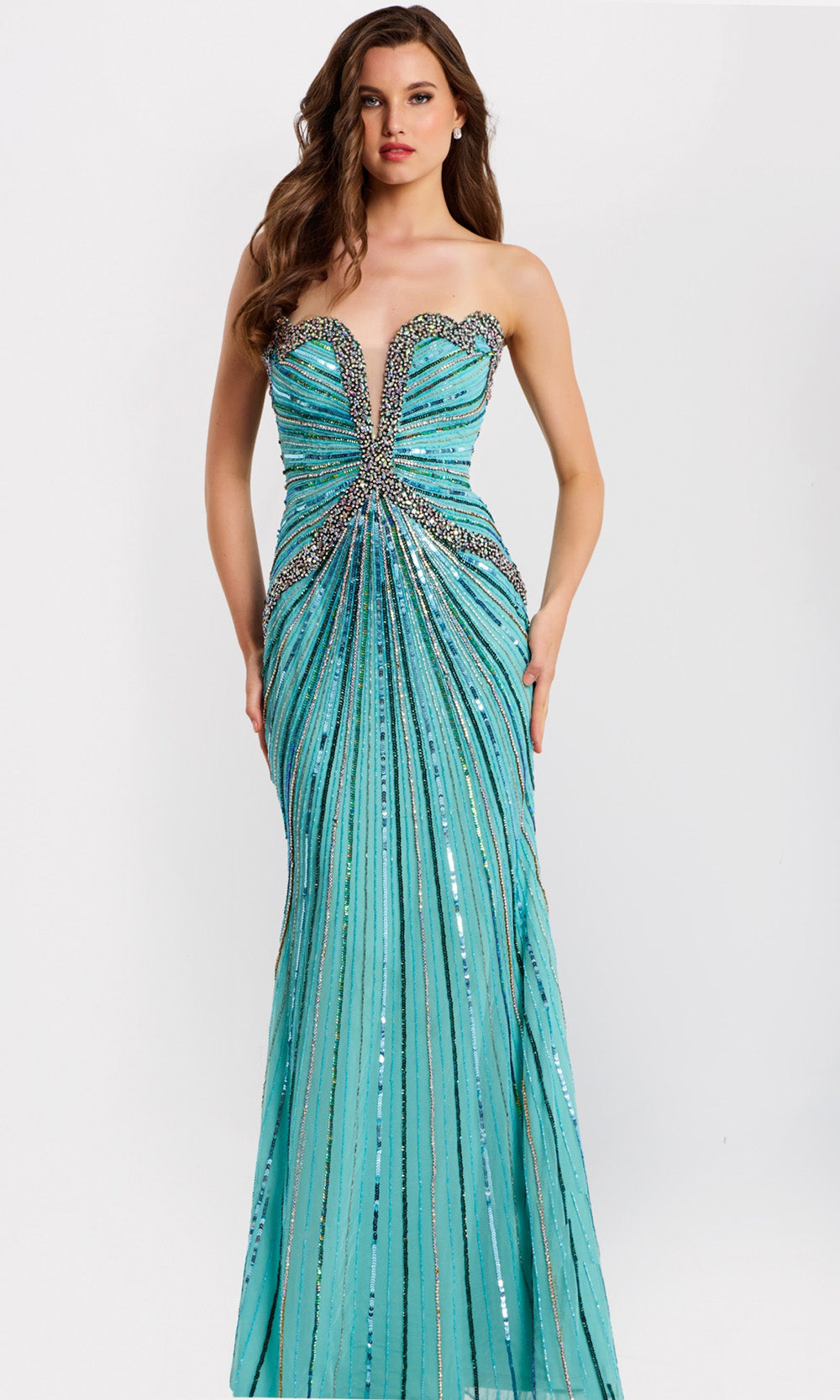 Jovani 49224 - Sweetheart Neck Beaded Evening Gown - designer prom dress at Silhouette Dresses