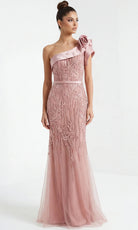 Jovani 49732 - Beaded Lace One Shoulder Fitted Gown - designer mother of the bride dress at Silhouette Dresses