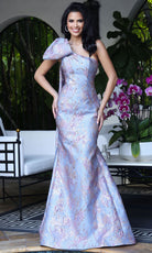 Jovani 49847 - Bow Shoulder Flared Hem Evening Gown - designer mother of the bride dress at Silhouette Dresses