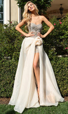 Jovani 50260 - Sweetheart Mini Dress With Detachable Overskirt - designer prom dress at Silhouette Dresses