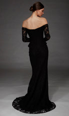 Alyce Paris 55018 - Floral Lace Off Shoulder Evening Gown