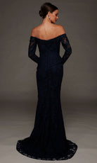 Alyce Paris 55018 - Floral Lace Off Shoulder Evening Gown