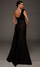 Alyce Paris 55030 - Asymmetric Textured Mikado Long Gown