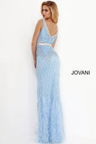 Jovani - 55796 Sleeveless Embellished V-neck Junior Prom Dress - view 5
