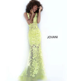 Jovani 60283 - Floral Applique Prom Gown - view 10