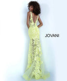 Jovani 60283 - Floral Applique Prom Gown - view 11
