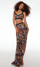 Alyce Paris 61689 - Two Piece Sequin Floral Dress - designer evening gown at Silhouette Dresses