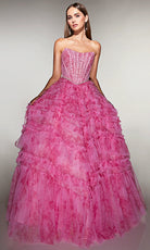 Alyce Paris 61981 - Strapless Beaded Ball Gown - back view