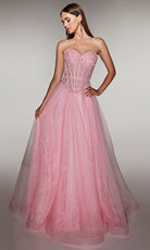 Alyce Paris 61984 - Strapless Corset Lace Ball Gown - view 5