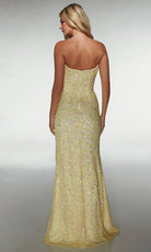 Alyce Paris 61998 - Embellished Fitted Gown with Heart Slit - view 6