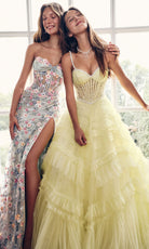 Alyce Paris 62007 - Tiered Glitter Tulle Ball Gown - designer prom dress at Silhouette Dresses