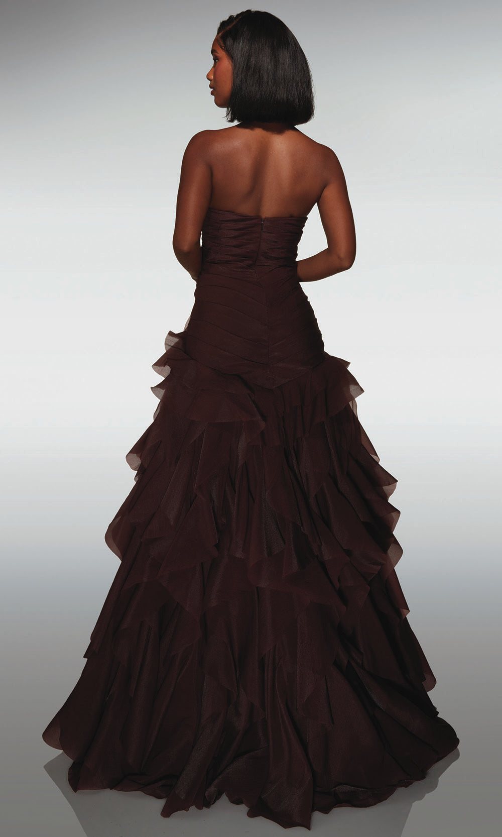 Alyce Paris 62024 - Layered Strapless Gown With Sweetheart Bodice - detail view