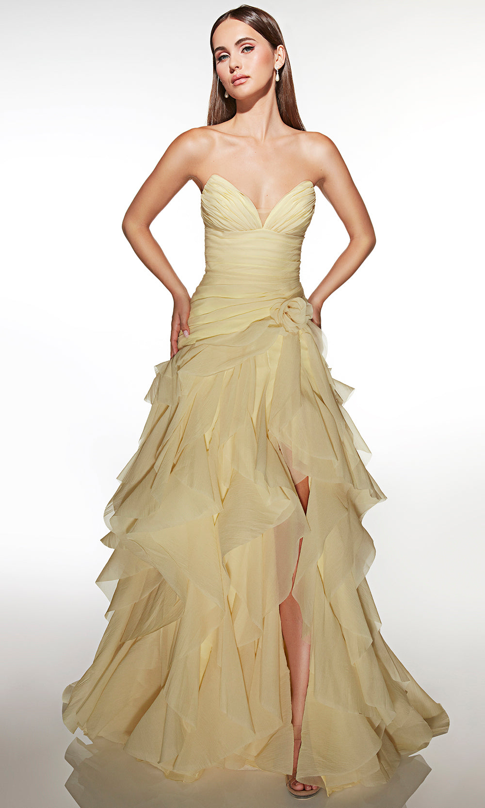 Alyce Paris 62024 - Layered Strapless Gown With Sweetheart Bodice - view 5