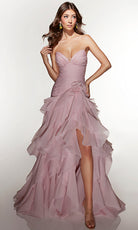 Alyce Paris 62024 - Layered Strapless Gown With Sweetheart Bodice - view 8