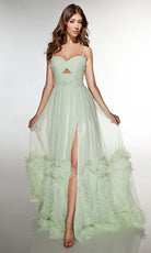 Alyce Paris 62043 - Romantic tulle ballgown with ruffle skirt - designer prom dress at Silhouette Dresses