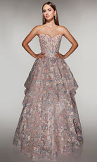 Alyce Paris 62048 - Floral Corset Ball Gown - designer prom dress at Silhouette Dresses