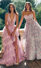 Alyce Paris 62048 - Floral Corset Ball Gown - detail view