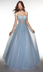 Alyce Paris 62061 - Floral Corset Ball Gown - designer prom dress at Silhouette Dresses