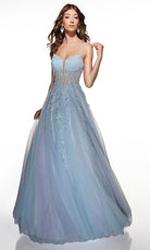 Alyce Paris 62061 - Floral Corset Ball Gown - view 5