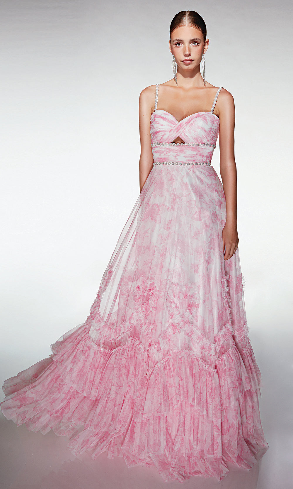 Alyce Paris 62063 - Tiered Ruffle Ballgown - view 6