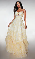 Alyce Paris 62063 - Tiered Ruffle Ballgown - designer prom dress at Silhouette Dresses