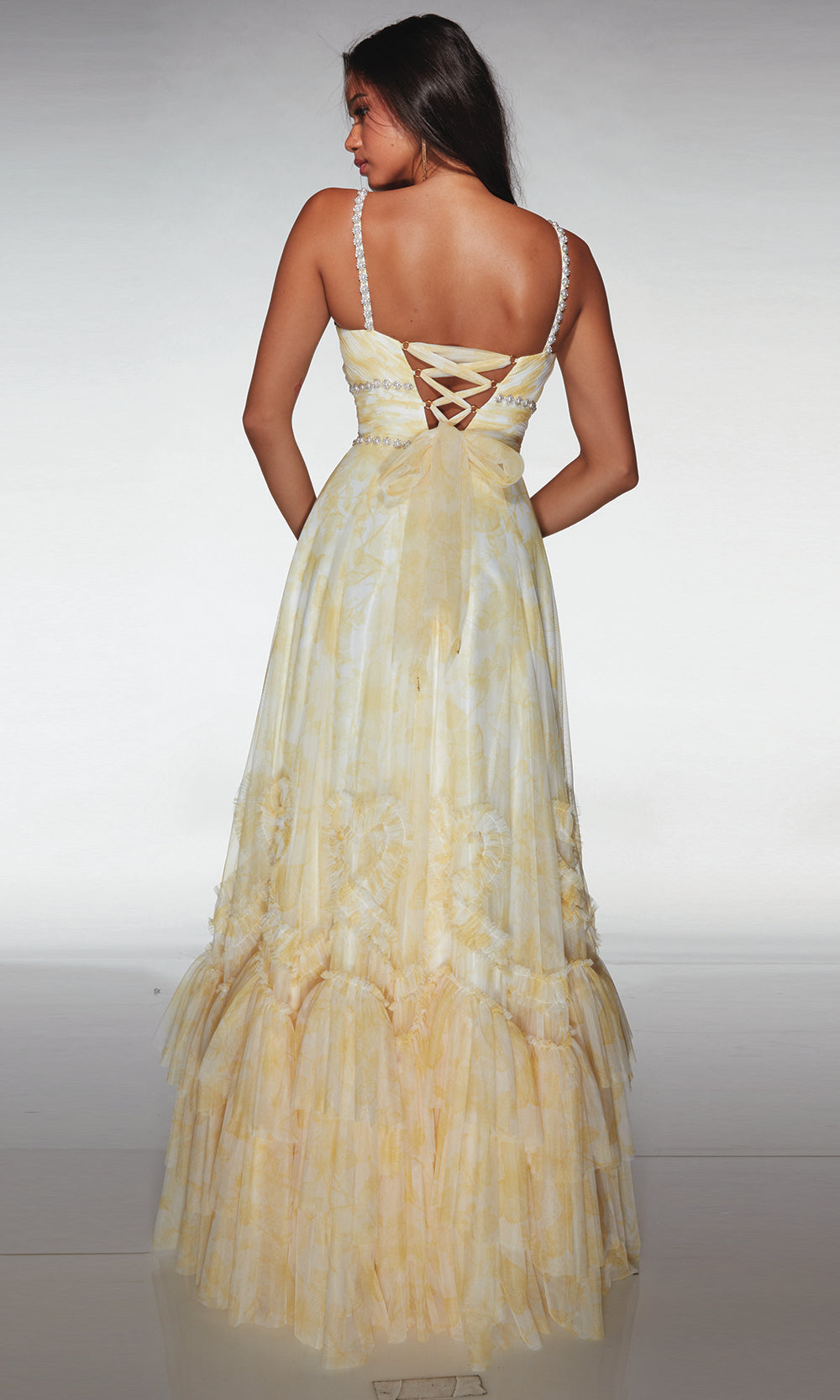 Alyce Paris 62063 - Tiered Ruffle Ballgown - view 4