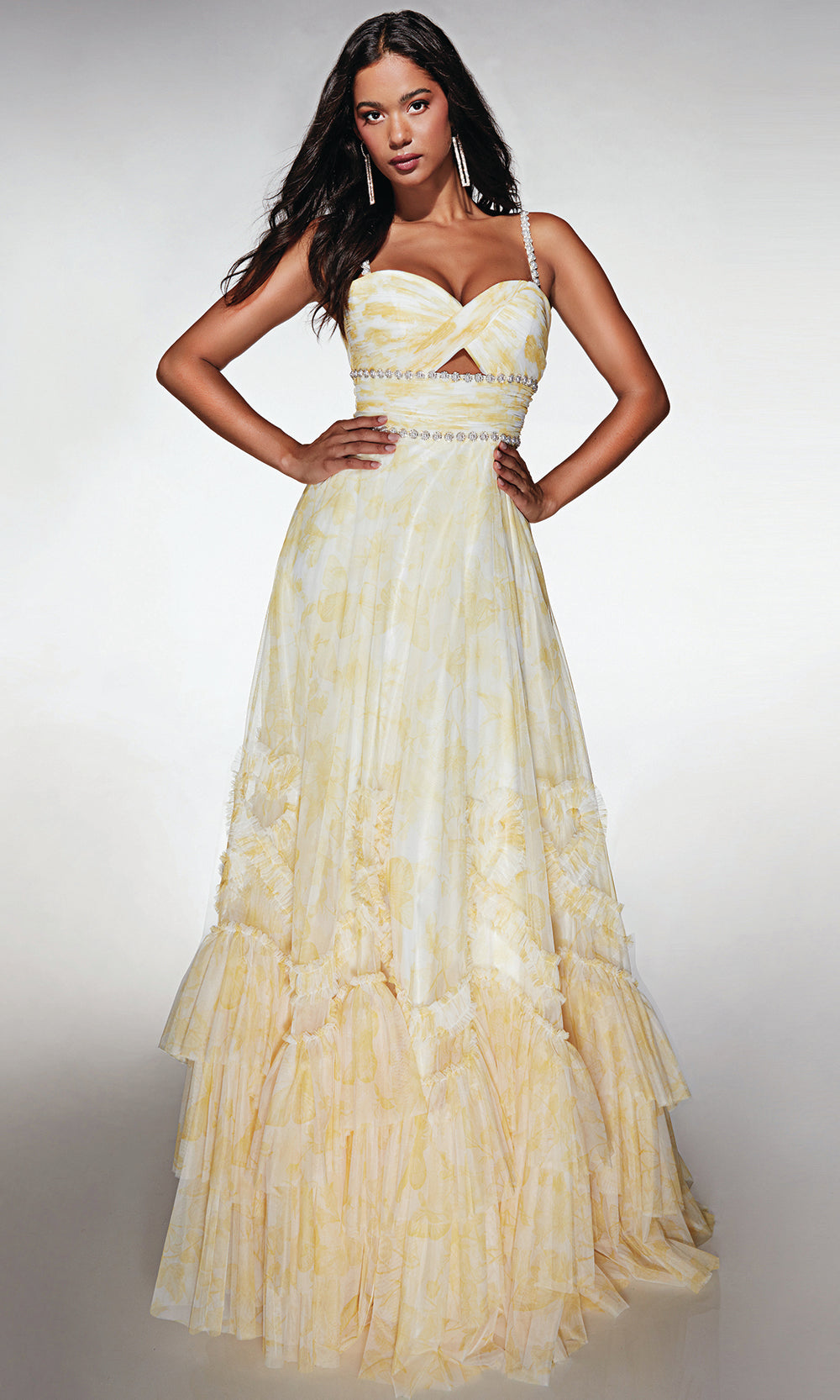 Alyce Paris 62063 - Tiered Ruffle Ballgown - view 5