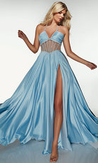 Alyce Paris 62064 - Embellished Corset A Line Gown - back view