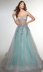 Alyce Paris 62068 - Floral Corset Ball Gown - view 4