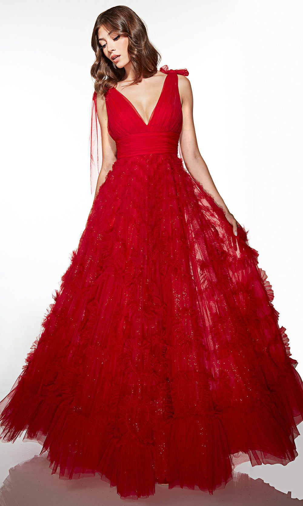 Alyce Paris 62079 - Textured Tulle A-Line Gown - back view