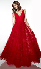 Alyce Paris 62079 - Textured Tulle A-Line Gown - back view