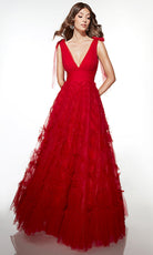 Alyce Paris 62079 - Textured Tulle A-Line Gown - view 4