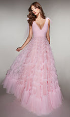 Alyce Paris 62079 - Textured Tulle A-Line Gown - view 5