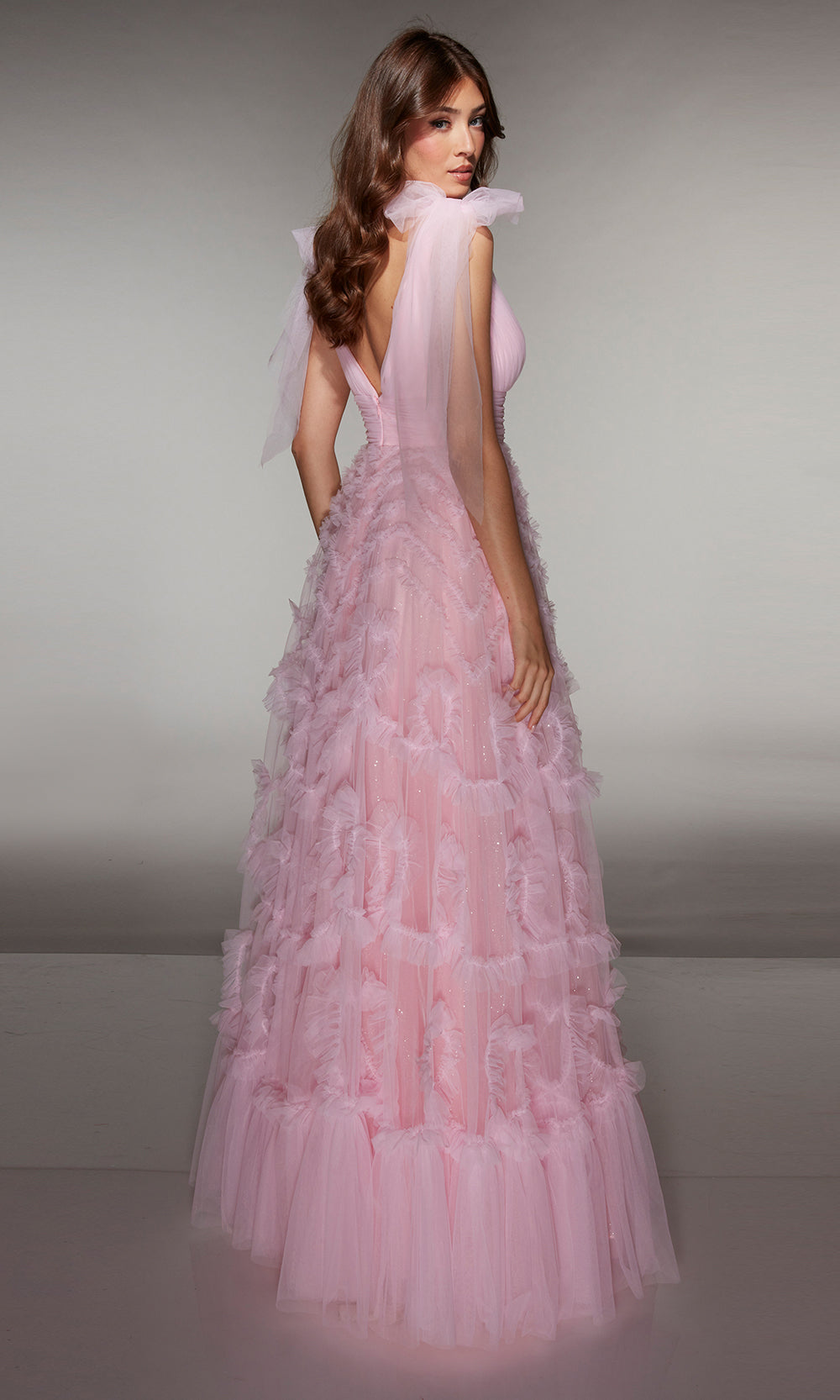 Alyce Paris 62079 - Textured Tulle A-Line Gown - view 6