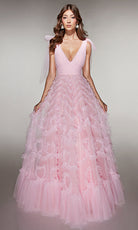 Alyce Paris 62079 - Textured Tulle A-Line Gown - view 8