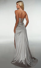 Alyce Paris 62087 - Strapless Beaded Corset Gown - detail view
