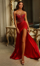 Alyce Paris 62087 - Strapless Beaded Corset Gown - view 5