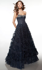 Alyce Paris 62096 - Embellished Corset Ruffle Ball Gown - designer prom dress at Silhouette Dresses