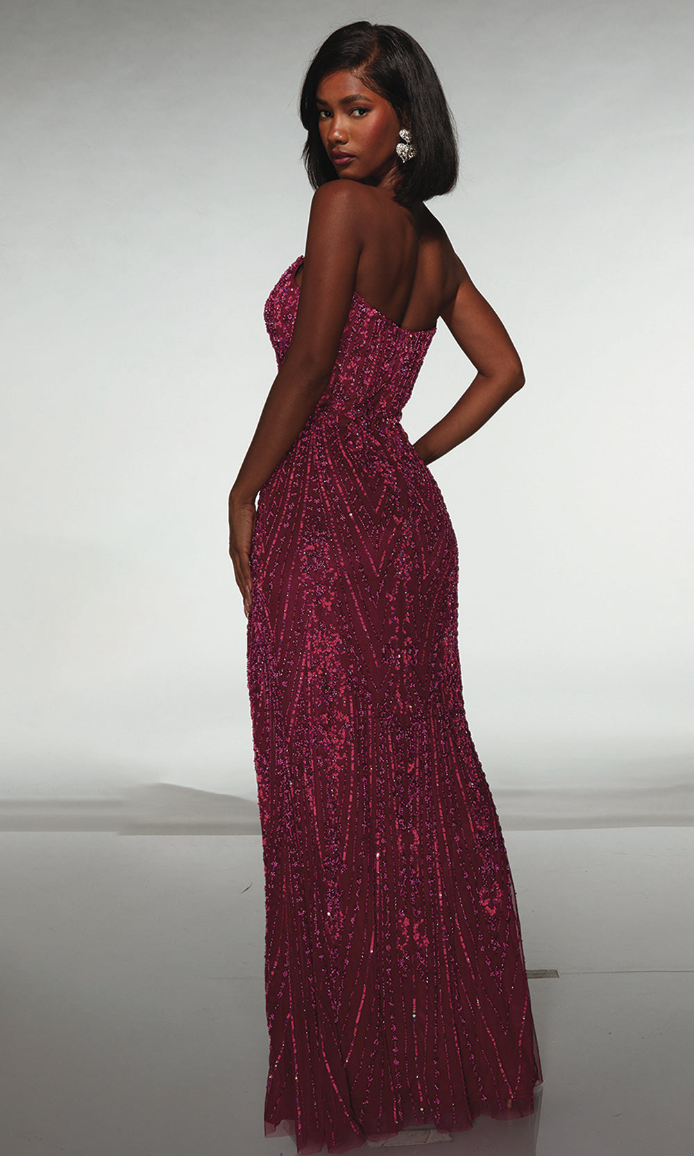 Alyce Paris 62114 - Beaded Sweetheart Fitted Gown - detail view